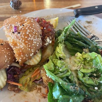 South Fork North Bend - Chicken Sando partially eaten before I could remember to take a photo! - Cafes Near Me - North Bend, Washington South Fork North Bend - Chicken Sando partially eaten before I could remember to take a photo! - Cafes Near Me - North Bend, Washington