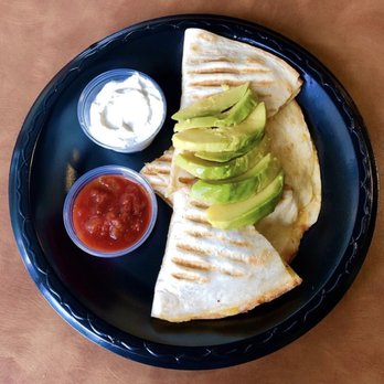 One Way Cafe - a quesadilla with avocado and salsa - Cafes Near Me - Eden, North Carolina