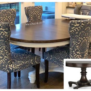 We Chic'd It! - Commission Order - Vintage Pottery Barn Table - Refinishing Services Near Me - Denver, North Carolina
