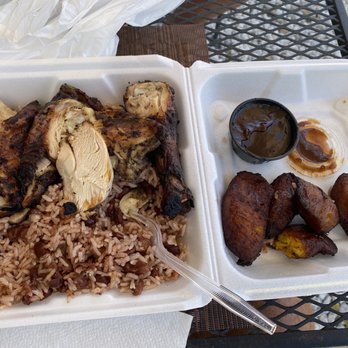The Jerk - 1. Jerk Chicken with rice and beans and plantains - Caribbean Near Me - Key West, Florida
