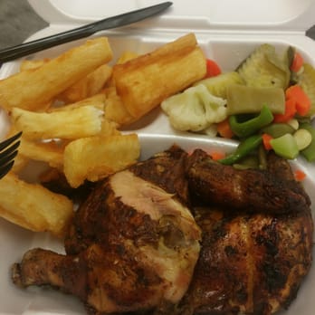 King Pollo - Half chicken combo, yuca, and salad. - Peruvian Near Me - Alexandria, Virginia