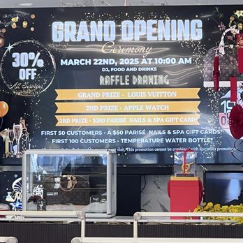 Parise Nails & Spa - Grand Opening Announcement - Nail Salons Near Me - Carson, California