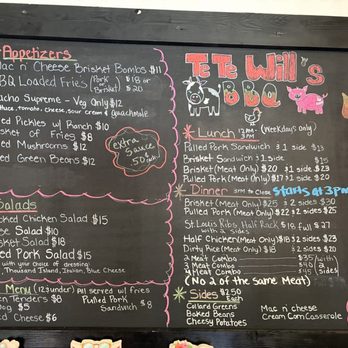Te Te Will’s BBQ & Grill - Menu - Salad Near Me - Maggie Valley, North Carolina Te Te Will’s BBQ & Grill - Menu - Salad Near Me - Maggie Valley, North Carolina