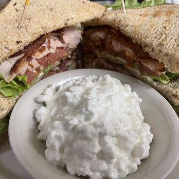Aunt Ginny's Cafe - Turkey Club with cottage cheese - Breakfast & Brunch Near Me - Morton, Illinois