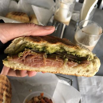 Stella's Modern Pantry - prosciutto and basil pesto sandwich was amazing! - Breakfast & Brunch Near Me - Ocala, Florida Stella's Modern Pantry - prosciutto and basil pesto sandwich was amazing! - Breakfast & Brunch Near Me - Ocala, Florida