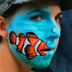 Doodlebug Face Painting - Nemo