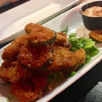 Kuma's Corner - Fried pickles appetizer - amazing breaking and sauce! - American Near Me - Indianapolis, Indiana