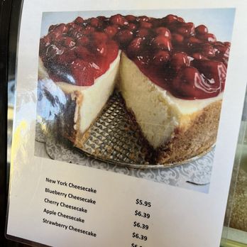 A & R Bakery - Cheesecake menu 4/6/24 - Bakeries Near Me - Blythe, California