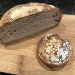 The French Guys - Half loaf sourdough and apple almond tart