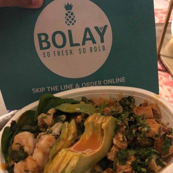 Bolay - Large Thai bowl with shrimp as a substitute and avocado. Good but overpriced. - New American Near Me - Gainesville, Florida Bolay - Large Thai bowl with shrimp as a substitute and avocado. Good but overpriced. - New American Near Me - Gainesville, Florida