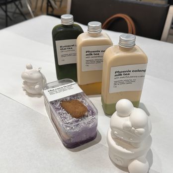 Micha - Drinks and Ube Coconut Tiramisu Dessert - Paint & Sip Near Me - Garden Grove, California