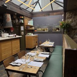 Kai Cafè + Restaurant - Dining room - note chef's names by kitchen windows