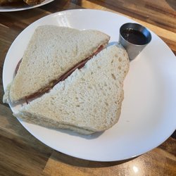 Corner Club - The Salami Sammy with the wings in the background