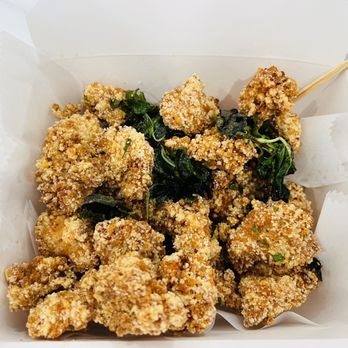 Uni Uni Bubble Tea - Black pepper basil popcorn chicken. - Bubble Tea Near Me - Suwanee, Georgia Uni Uni Bubble Tea - Black pepper basil popcorn chicken. - Bubble Tea Near Me - Suwanee, Georgia
