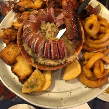 The Birchwood - The Poo-Poo platter minus some pierogis - Polish Near Me - Riverhead, New York