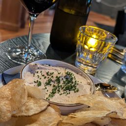 The onion dip paired perfectly with our wine