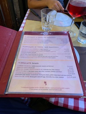 Menu photo 1 Hostaria del Moro Rome, RM Menu photo 1 Hostaria del Moro Rome, RM