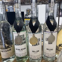 Limited Distillery - Vodka won the gold and gin/jalapeño moonshine wine silver at the spirit world competition