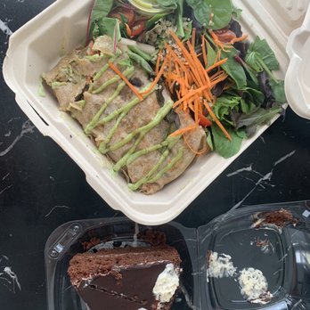 The Grain Cafe - Amazing food but these cake slices are TOO EXPENSIVE for the tiny portions :( - Vegan Near Me - Long Beach, California The Grain Cafe - Amazing food but these cake slices are TOO EXPENSIVE for the tiny portions :( - Vegan Near Me - Long Beach, California