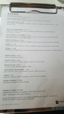 Menu photo 4 PNY BURGER MARAIS Paris, 75 Menu photo 4 PNY BURGER MARAIS Paris, 75