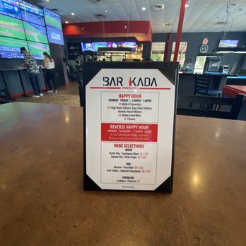 Bar Kada - Another view of seating & bar - Sports Bars Near Me - Missouri City, Texas Bar Kada - Another view of seating & bar - Sports Bars Near Me - Missouri City, Texas