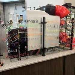 Mullenix Market Deli & Espresso - So many espresso options! They have red bull sugar free red bull and all kinds of lotus as well! Possibilities are endless!!!