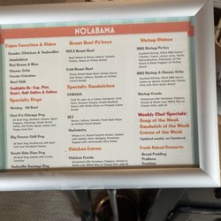 Nolabama Snack Shack - Menu