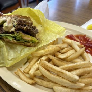Burger Rush - Double avocado Cheeseburger and fries - Burgers Near Me - Hemet, California