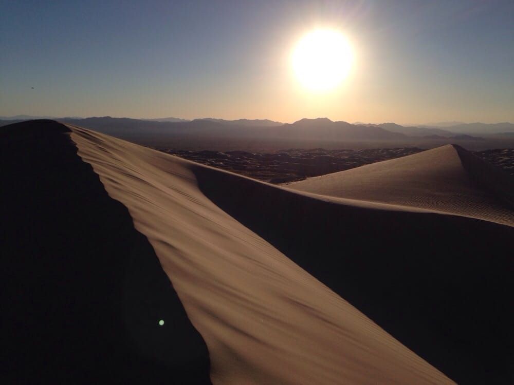 Photo of Kelso Dunes - Baker, CA, United States. Barely made it up using the steep route but soooooo worth it. In love with this place
