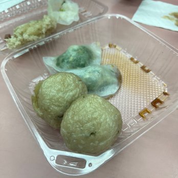 Delicious Dim Sum - Sucky rice balls and cilantro shrimp dumplings - Dim Sum Near Me - San Francisco, California