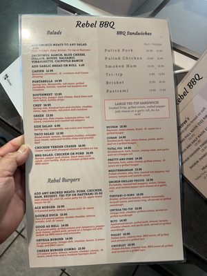 Menu photo 6 Rebel BBQ Blythe, CA