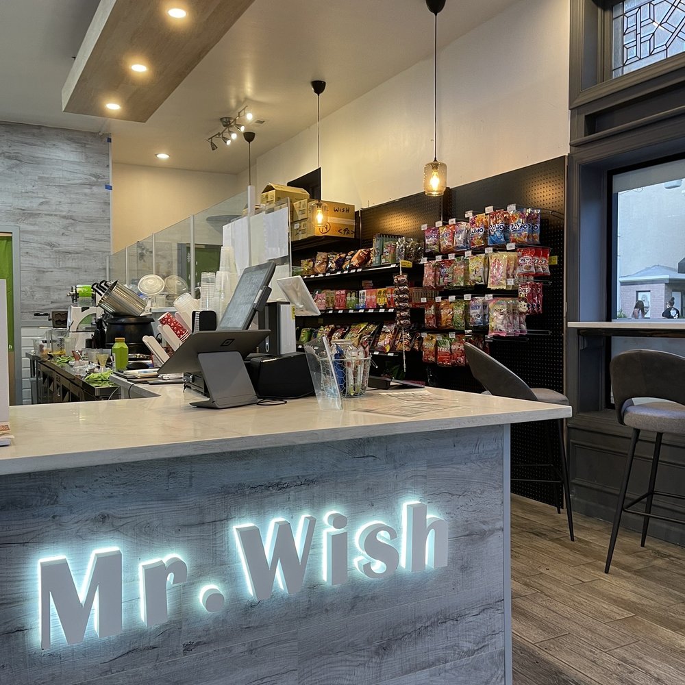 Mr Wish - register/drink pickup area and the snack section - Bubble Tea Near Me - Philadelphia, Pennsylvania Mr Wish - register/drink pickup area and the snack section - Bubble Tea Near Me - Philadelphia, Pennsylvania