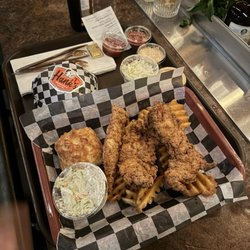 Hank’s Burgers & Fish Fry - Chicken Tenders and Double Patty Burger! Both Excellent!