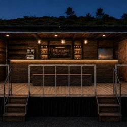 Distilled 1920 - Distilled 1920: A premier 24-foot mobile stage bar equipped with full amenities and designed for high-volume service with 4-6 bartenders.