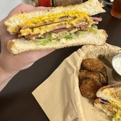 Sweet Andi's Bakery & Cafe - The 45+ - Double meat, double cheese, lettuce, mater & pickle with mustard
