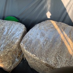 Tractor Supply - These are the 2 bushels I had to lift on my own. Mind you I'm 5'2 and weigh 120 pounds. Both of these were very heavy to pick up!