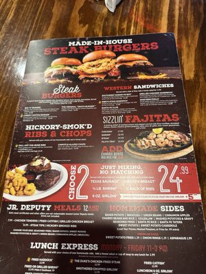 Menu photo 1 Santa Fe Cattle Midwest City, OK