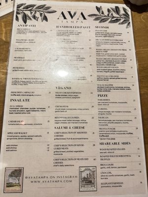 Menu photo 4 Ava Tampa, FL Menu photo 4 Ava Tampa, FL