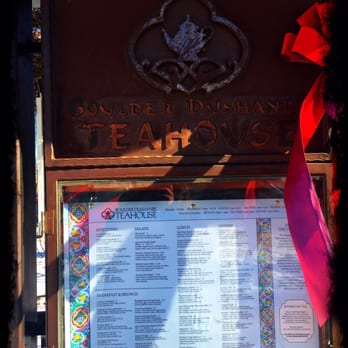 Boulder Dushanbe Teahouse - Outside menu - Tea Rooms Near Me - Boulder, Colorado