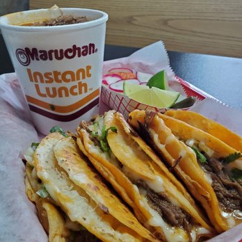 Rey Taco - Birria tacos with ramen consommé. IG:@_liv2luv2liv - Mexican Near Me - Tucker, Georgia Rey Taco - Birria tacos with ramen consommé. IG:@_liv2luv2liv - Mexican Near Me - Tucker, Georgia