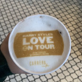 Carrera Cafe - Harry Styles Love on Tour 12 OZ. Hot Chocolate - Cafes Near Me - Los Angeles, California Carrera Cafe - Harry Styles Love on Tour 12 OZ. Hot Chocolate - Cafes Near Me - Los Angeles, California