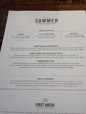 Menu photo 6 First Watch Cincinnati, OH