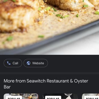 Seawitch - This is the picture on the website of their crabcakes. This looks nothing like what I was served. - Seafood Near Me - New Orleans, Louisiana Seawitch - This is the picture on the website of their crabcakes. This looks nothing like what I was served. - Seafood Near Me - New Orleans, Louisiana
