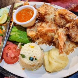 Claro Fish Jr. - Coconut shrimp platter