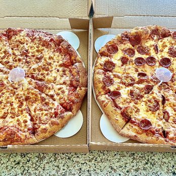 Beyond Pompeii Pizza - X-Large Cheese and X-Large Pepperoni - Pizza Near Me - Leander, Texas