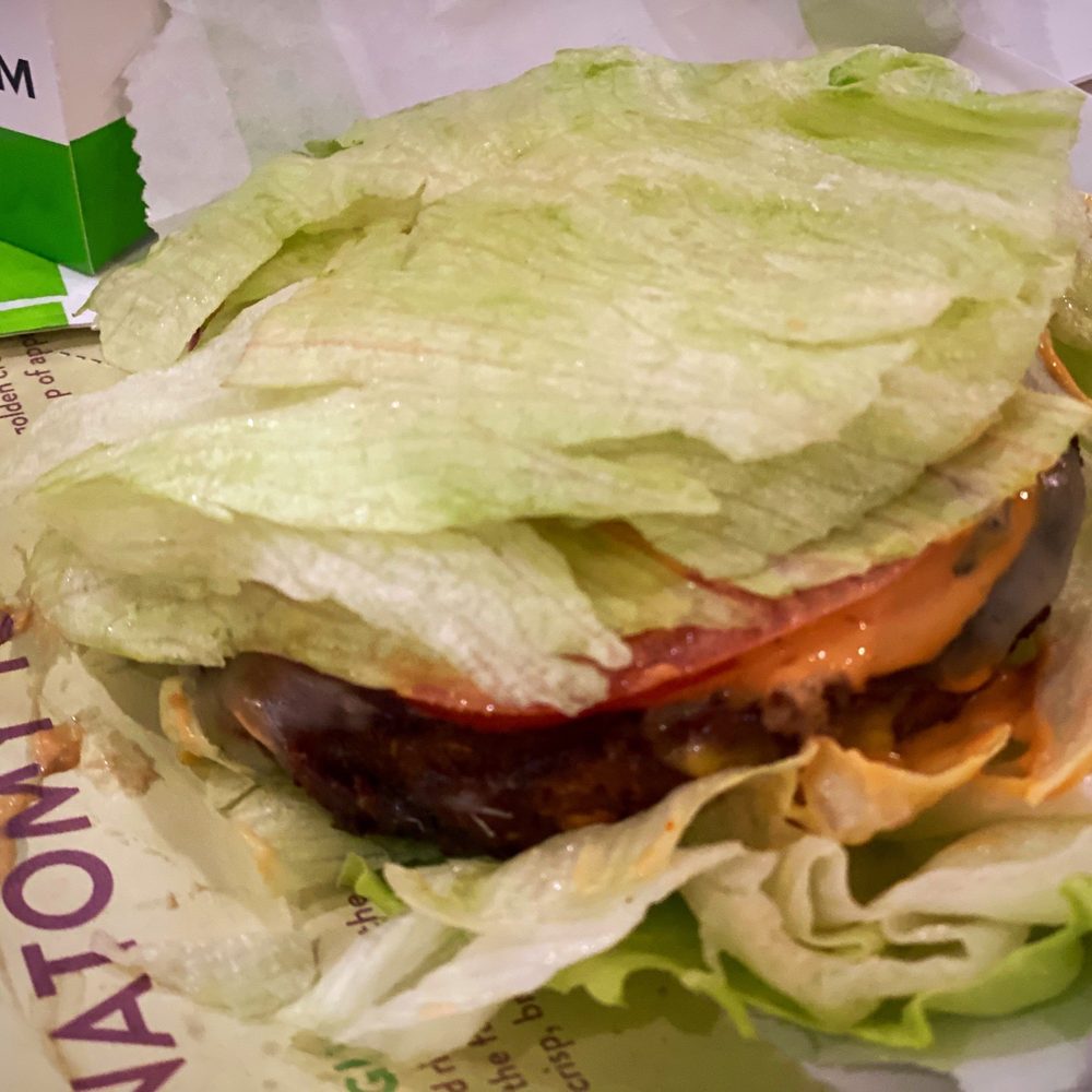 BurgerFi - VegeFi Burger green style ; taste way better than it looked - Burgers Near Me - Silver Spring, Maryland BurgerFi - VegeFi Burger green style ; taste way better than it looked - Burgers Near Me - Silver Spring, Maryland