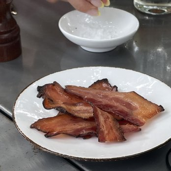 The Amsterdam - $8 for 4 slices of soggy, rubbery bacon cut in half - New American Near Me - Rhinebeck, New York