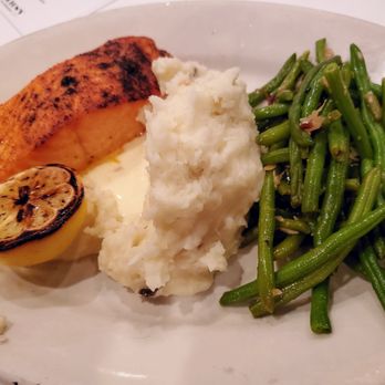 Morton's The Steakhouse - Broiled Salmon,green beans, mashed potatoes - Steakhouses Near Me - Northbrook, Illinois Morton's The Steakhouse - Broiled Salmon,green beans, mashed potatoes - Steakhouses Near Me - Northbrook, Illinois