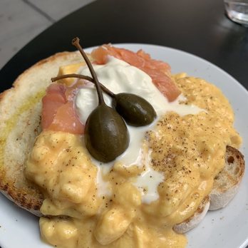 Buvette - Saumon fumé . Eggs were giggly, however a little too salty for my taste! - French Near Me - New York, New York