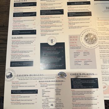 Twisted Tavern - Main menu - Burgers Near Me - St Peters, Missouri
